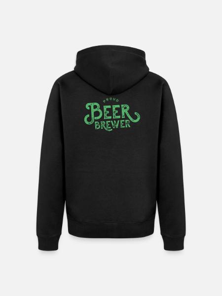 Brasser la bière - Veste à capuche bio Premium Unisexe - noir