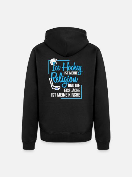 Ice hockey - Unisex Premium Organic Zip Hoodie - black