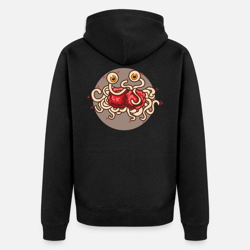 Pastafarisme Spaghetti Monster Pastafari - Veste à capuche bio Premium Unisexe - noir