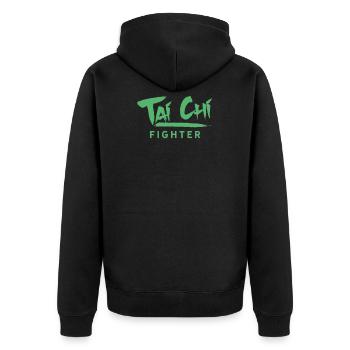 Combattant Taiji Tai Chi Chuan Taichi Tai Chi - Veste à capuche bio Premium Unisexe - noir - Dos - Nico (187cm)