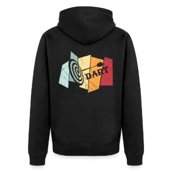 Fléchettes Rétro Joueurs Cadeau Fléchettes Fléchettes Fléchettes - Veste à capuche bio Premium Unisexe - noir - Dos - Nico (187cm)