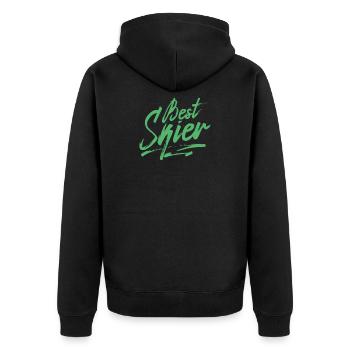 Après Ski Ski Ski Ski Ski - Veste à capuche bio Premium Unisexe - noir - Dos - Nico (187cm)
