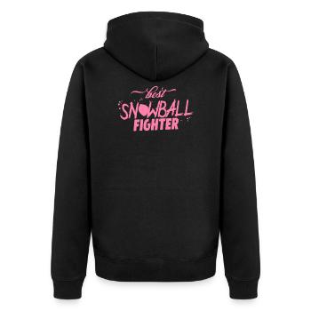 Snow Fight - Veste à capuche bio Premium Unisexe - noir - Dos - Nico (187cm)