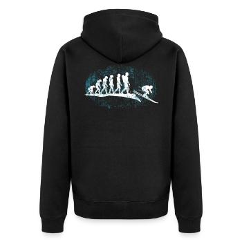 Ski Evolution Ski - Veste à capuche bio Premium Unisexe - noir - Dos - Nico (187cm)