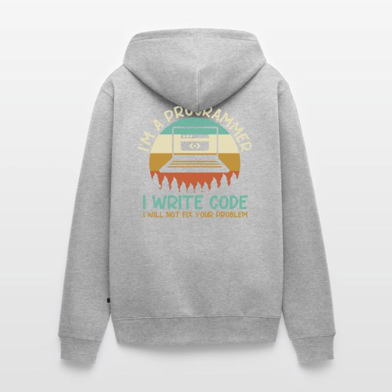 Programmeur Code Codage Veste à capuche bio Premium Unisexe