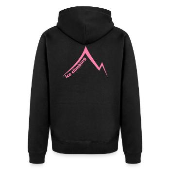 Piolet glace escalade sur glace grimpeur montagne de mur de glace - Veste à capuche bio Premium Unisexe - noir - Dos - Nico (187cm)