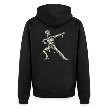 Tamponner maman cadeau drôle de maman - Veste à capuche bio Premium Unisexe - noir - Dos - Nico (187cm)