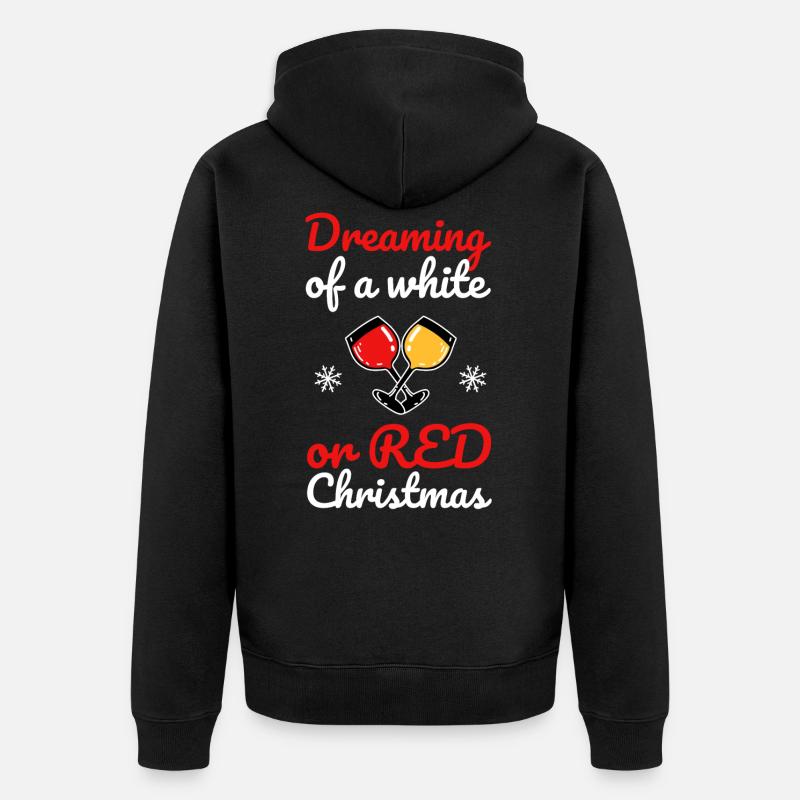 Vin viné Noël - Veste à capuche bio Premium Unisexe - noir
