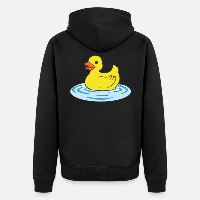 Canard de bain - Veste à capuche bio Premium Unisexe - noir