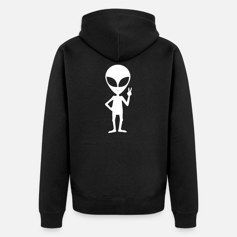 étranger - Veste à capuche bio Premium Unisexe - noir