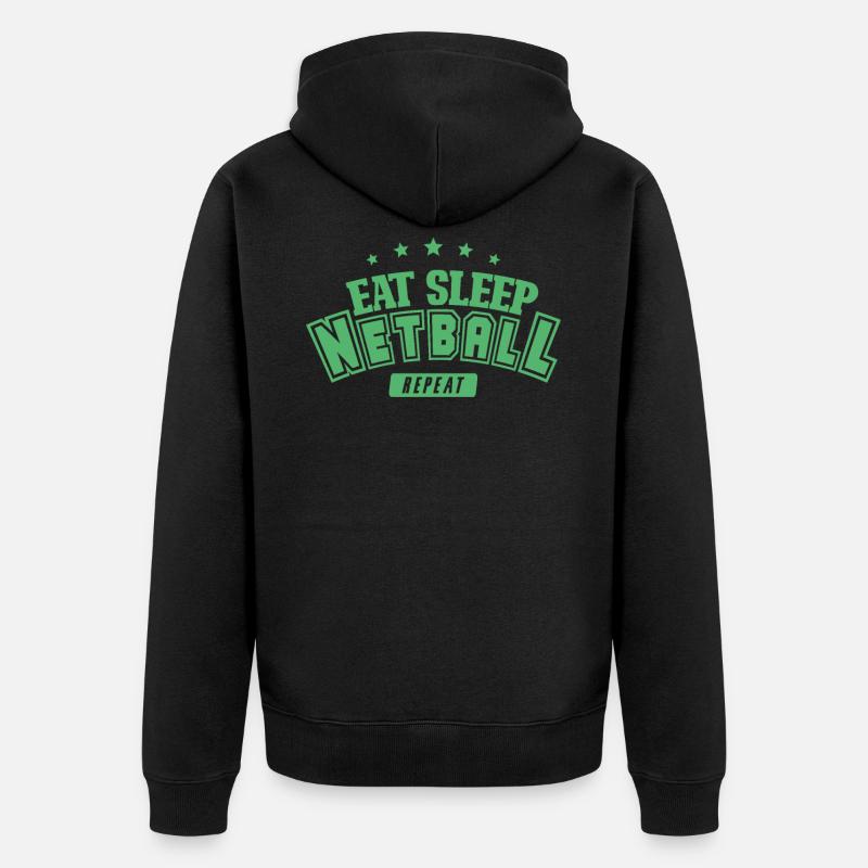 netball - Veste à capuche bio Premium Unisexe - noir