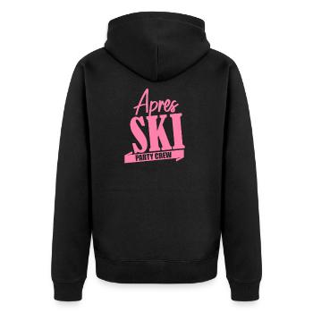 Apres ski prof - Veste à capuche bio Premium Unisexe - noir - Dos - Nico (187cm)