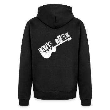 Rock rock RockRoll guitare cadeau de rocker - Veste à capuche bio Premium Unisexe - noir - Dos - Nico (187cm)
