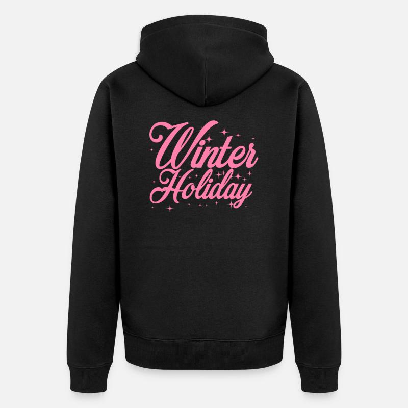 Vacances d’hiver Trip - Veste à capuche bio Premium Unisexe - noir