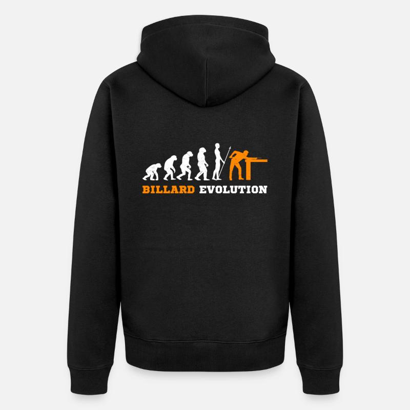Billard Billard Snooker Pool - Veste à capuche bio Premium Unisexe - noir
