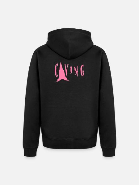 cavers - Unisex Premium Organic Zip Hoodie - black
