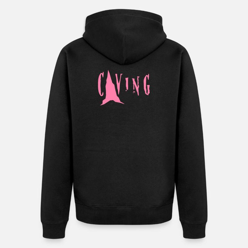 spéléos - Veste à capuche bio Premium Unisexe - noir