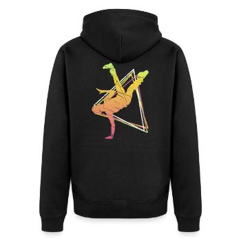 Breakdance Breakdancer musique hip hop cadeau danse - Veste à capuche bio Premium Unisexe - noir - Dos - Nico (187cm)