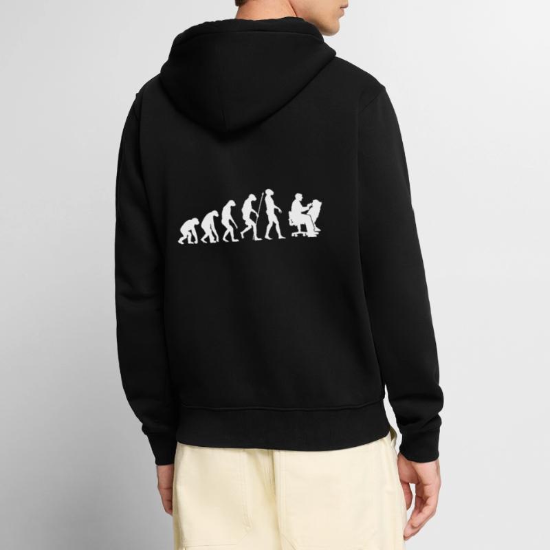 Evolution dentist gift Unisex Premium Organic Zip Hoodie