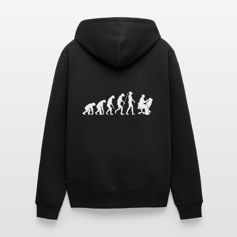 Evolution dentist gift Unisex Premium Organic Zip Hoodie