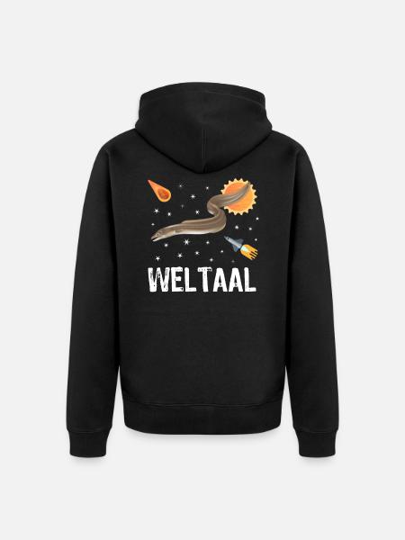 Lustiges Weltaal Angler Aal Wortspiel - Ekologisk premiumluvjack unisex - svart