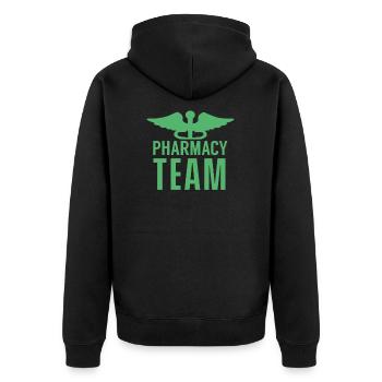 Team Medizin Apotheker Apothekerin Apotheke - Unisex Premium Organic Zip Hoodie - black - Back - Nico (187cm)