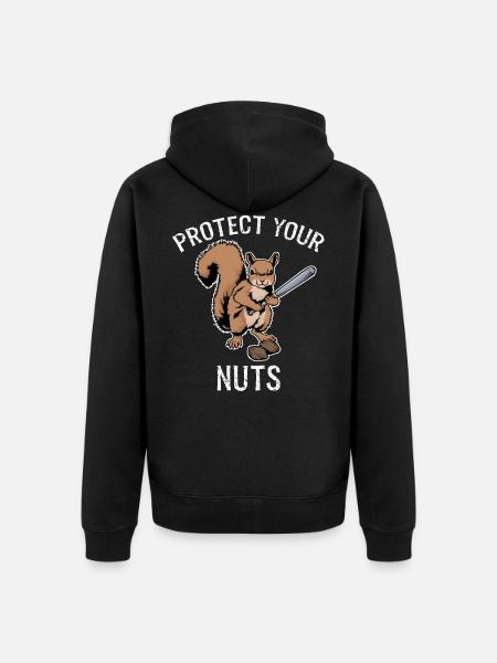 Protect Your Nuts - Veste à capuche bio Premium Unisexe - noir