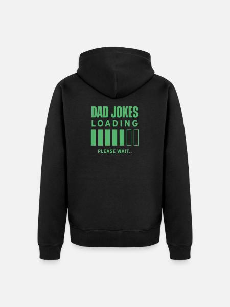 Dadjoke Dad Joke Papa Witz Spruch Vater Lustig - Ekologisk premiumluvjack unisex - svart