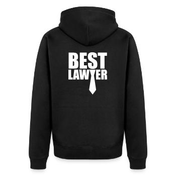 Avocat cabinet équipe avocat avocat avocat - Veste à capuche bio Premium Unisexe - noir - Dos - Nico (187cm)