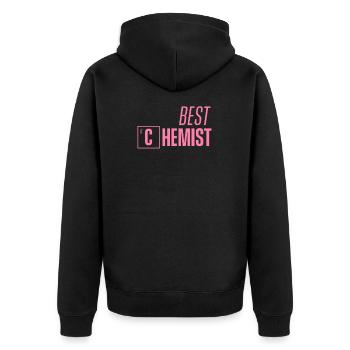 Chimiste Chimiste Professeur de Chimie Équipe Chimiste - Veste à capuche bio Premium Unisexe - noir - Dos - Nico (187cm)