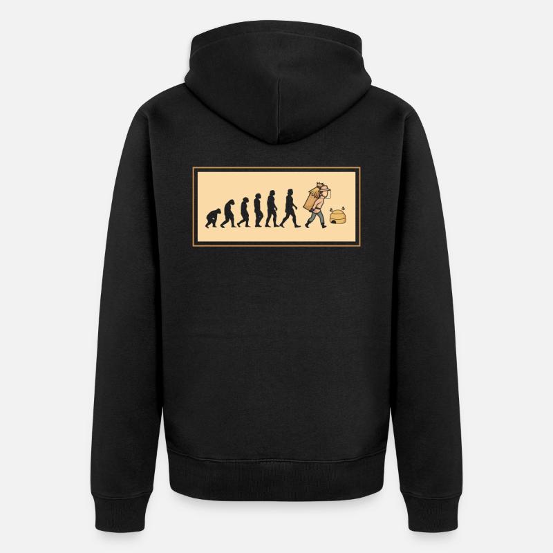 Apiculteurs Apiculture Evolution Bee Honey - Veste à capuche bio Premium Unisexe - noir
