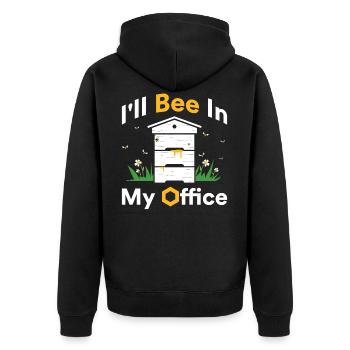 Apiculteur abeilles abeille miel cadeau - Veste à capuche bio Premium Unisexe - noir - Dos - Nico (187cm)
