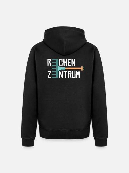 Garten Rechenzentrum - Unisex Premium Bio Zip Hoodie - Schwarz