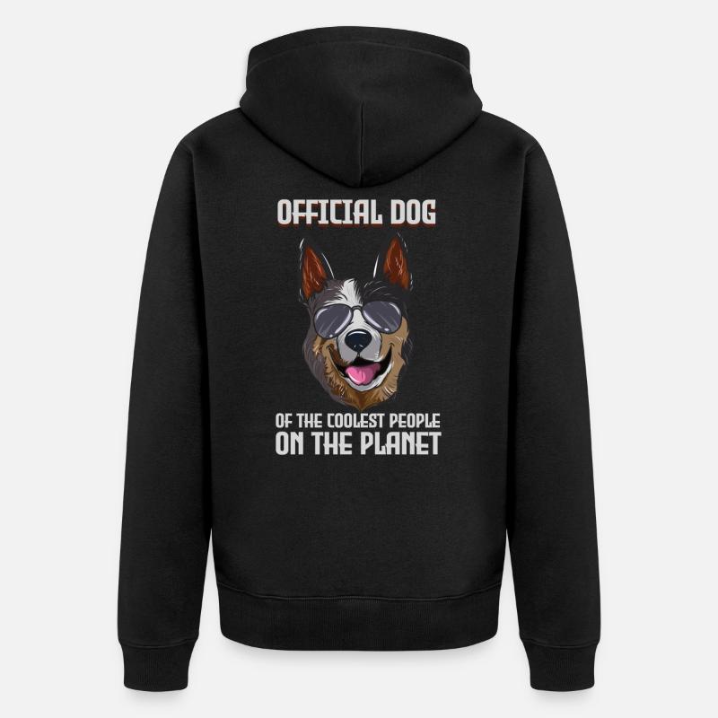 Australie Cattle Dog - Veste à capuche bio Premium Unisexe - noir