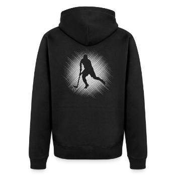 Hockey sur gazon Hockey en salle - Veste à capuche bio Premium Unisexe - noir - Dos - Nico (187cm)
