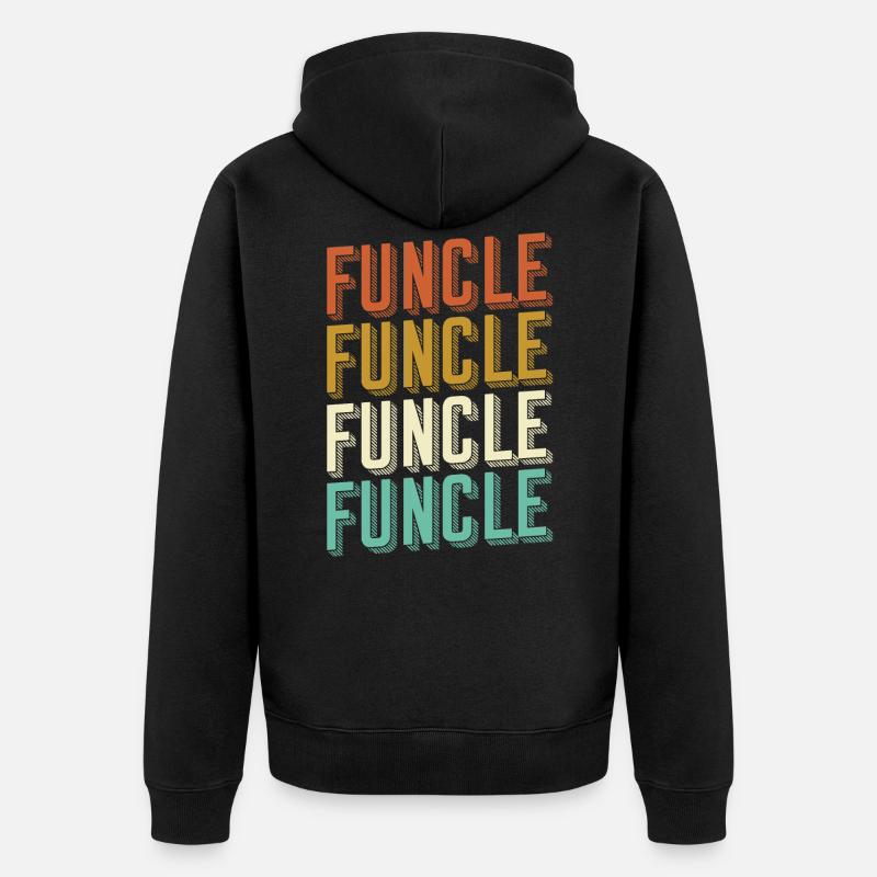 Oncle funcle - Veste à capuche bio Premium Unisexe - noir