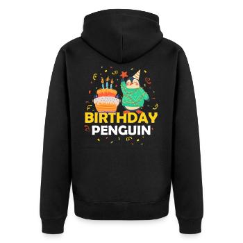 Pingouin - Veste à capuche bio Premium Unisexe - noir - Dos - Nico (187cm)
