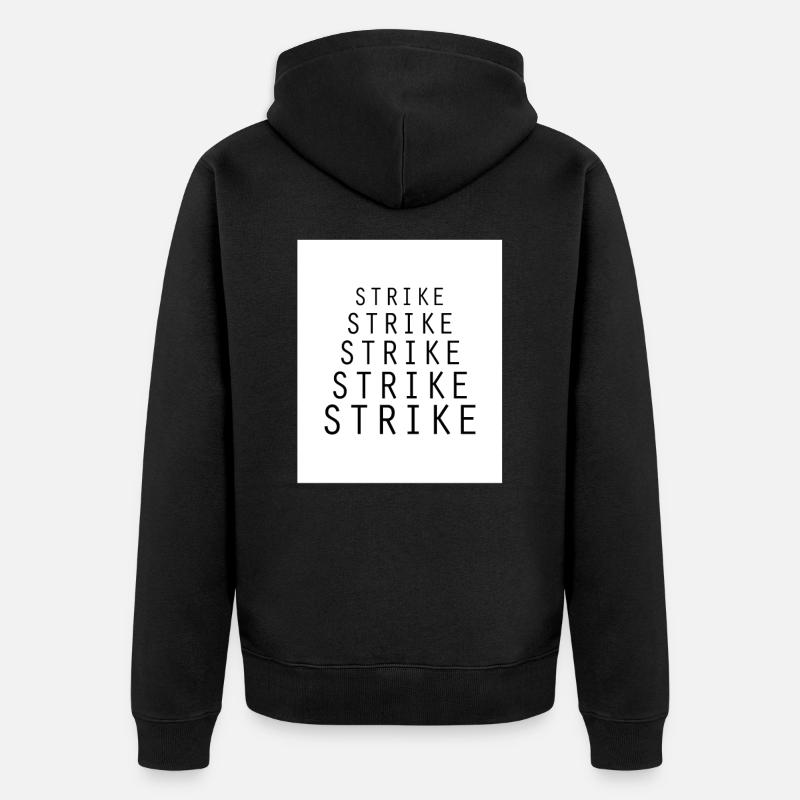 Strike Strike Strike - Veste à capuche bio Premium Unisexe - noir