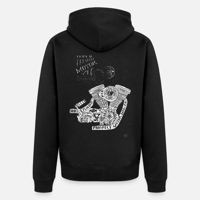 moteur - Veste à capuche bio Premium Unisexe - noir