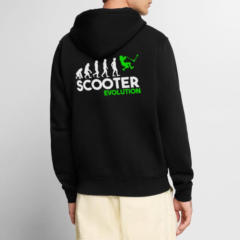 Scooter Evolution Cascade Scooter garçon scooter Veste à capuche bio Premium Unisexe