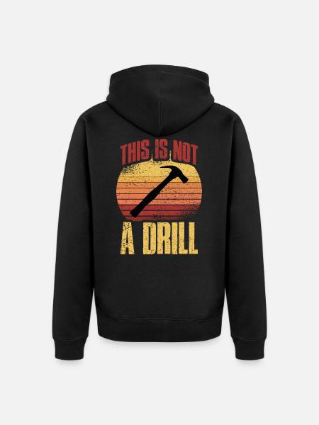Carpenter joiner carpenter gift - Unisex Premium Organic Zip Hoodie - black