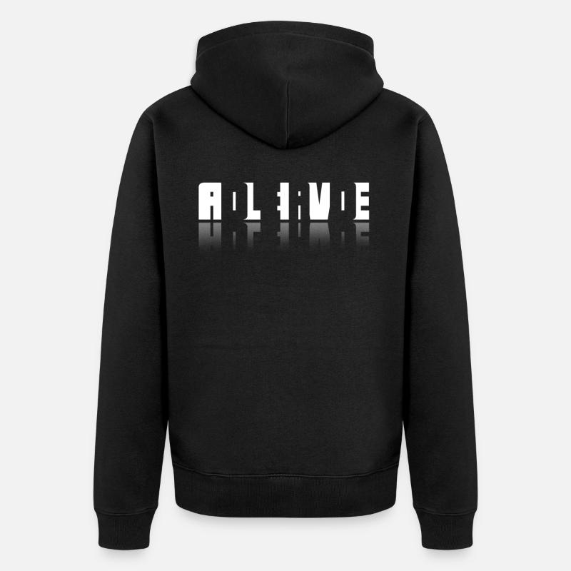 Cadeau mort ou vivant - Veste à capuche bio Premium Unisexe - noir