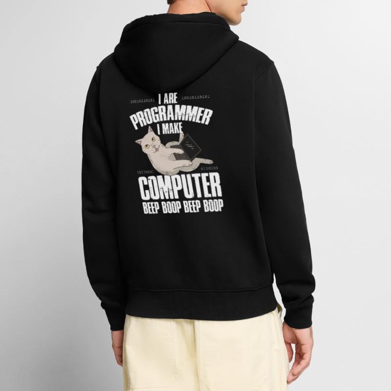 Programmer I Are Programmer Beep Unisex Premium Organic Zip Hoodie