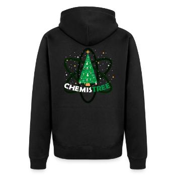 Sapin de Noël chimie Chemistree - Veste à capuche bio Premium Unisexe - noir - Dos - Nico (187cm)