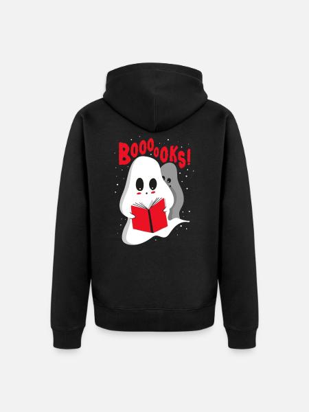 Lesen Buch Bücher Leser Geschenk - Unisex Premium Bio Zip Hoodie - Schwarz