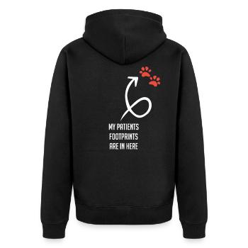 Idée cadeau de gardien de zoo vétérinaire - Veste à capuche bio Premium Unisexe - noir - Dos - Nico (187cm)