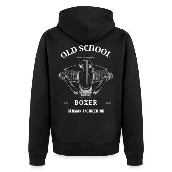 Moteur Boxer - Veste à capuche bio Premium Unisexe - noir - Dos - Nico (187cm)