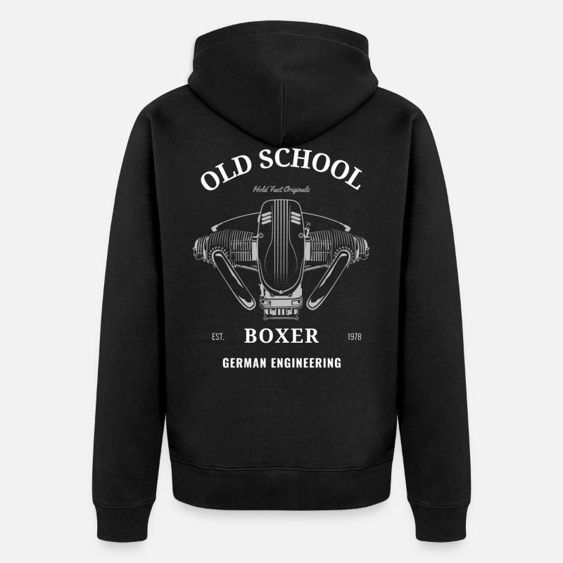 Moteur Boxer - Veste à capuche bio Premium Unisexe - noir