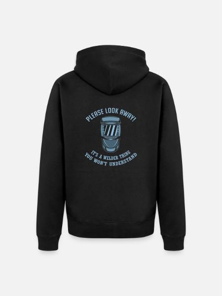 Welder welding gift idea - Unisex Premium Organic Zip Hoodie - black