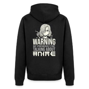 Talking About Anime - Manga Dessin - Veste à capuche bio Premium Unisexe - noir - Dos - Nico (187cm)